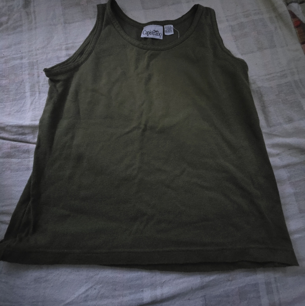 Capistrano 14/16 Green Tank Top, Good Condition